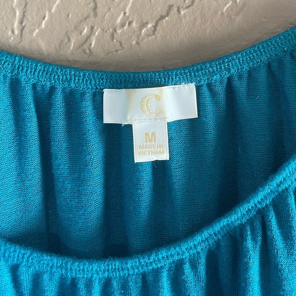 Blue tunic with lacy hem - Picture 2 of 4